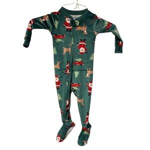 Carters Just One You Baby Boys Girls Christmas Pajamas Footed Sleeper 12M